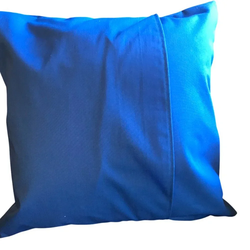 Handmade Beach Pillow Cover, Whimsical Ocean Décor Eco Friendly 18 x 18 inches